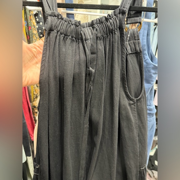 Free People Black Maxi Dress with Gold Ring Details - Picture 7 of 8